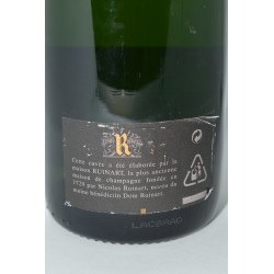 Ruinart cuvée "R" 1998 vintage back label