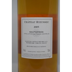 Château Rieussec 2005 - Sauternes conte étiquette