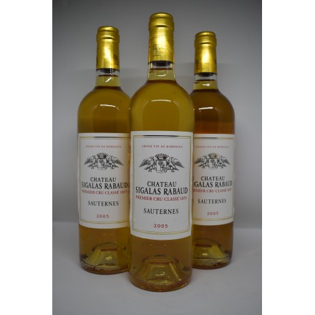 Château Sigalas Rabaud 2005 - Sauternes bouteilles