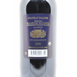Achat Château Palmer 2004 - Margaux contre etiquette