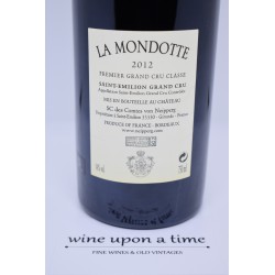Back Label La Mondotte - Saint-Emilion