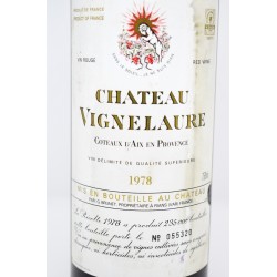 Acheter vins rouge de 1978 Château Vignelaure 1978 - Côteaux d'Aix en Provence