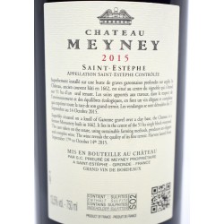 Meyney 2015 back label