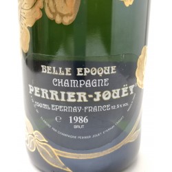 Label of Perrier-Jouet Cuvée Belle-Epoque 1986 - Discover the vintage 1986 in Champagne
