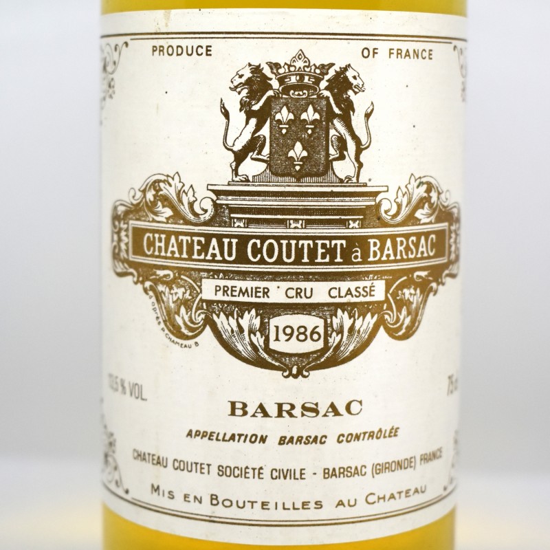 Château Coutet 1986 - Sauternes (Barsac) at the best price