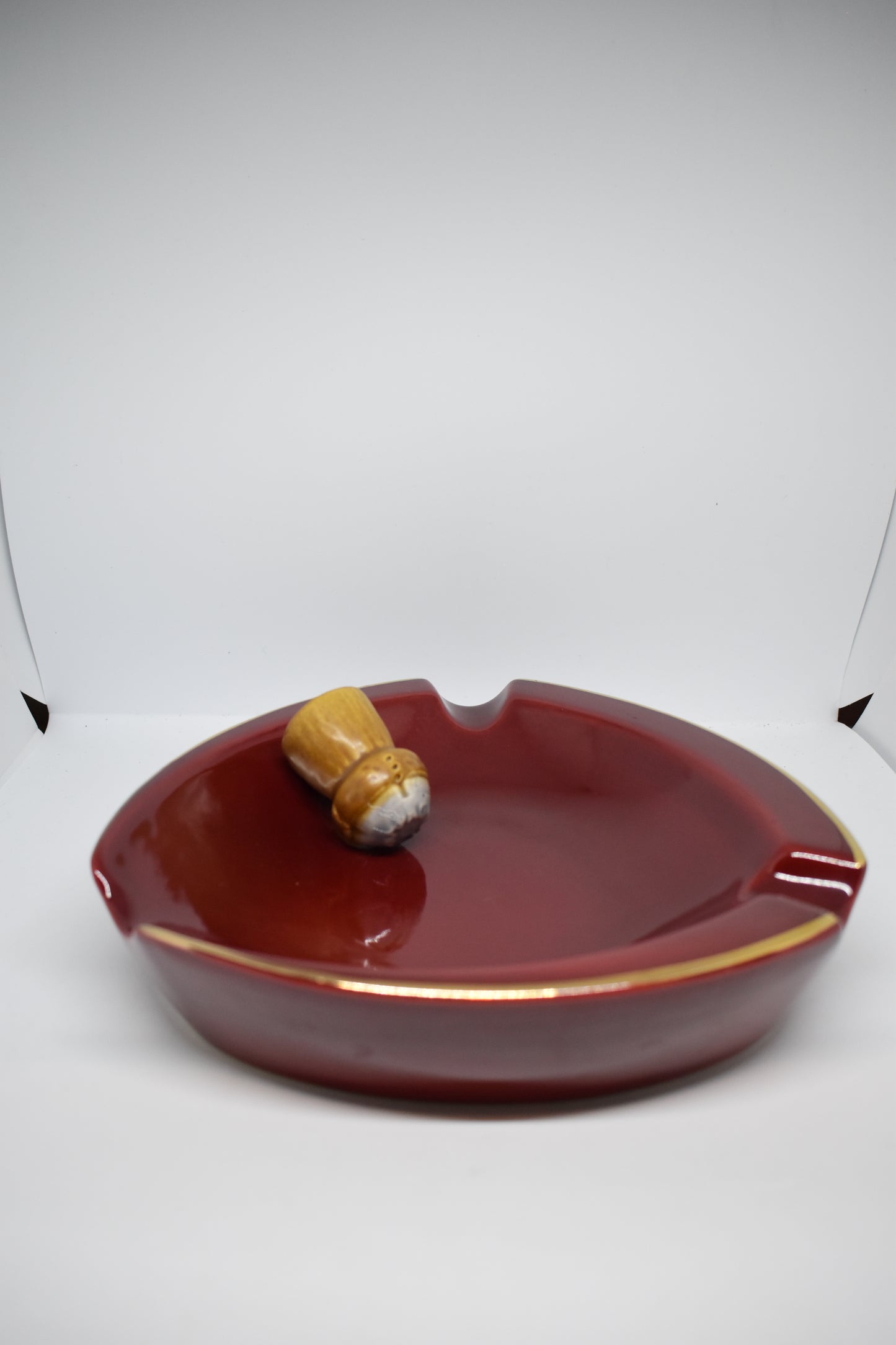 Mercier Champagne Ashtray - Red, Cork effect stopper.