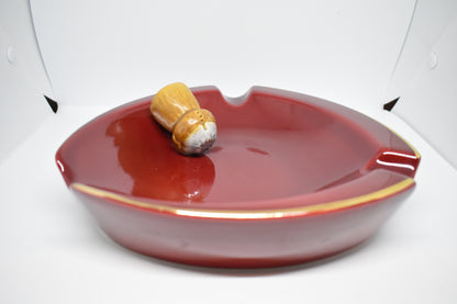 Mercier Champagne Ashtray - Red, Cork effect stopper.