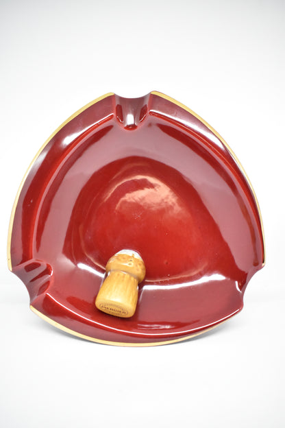 Mercier Champagne Ashtray - Red, Cork effect stopper.