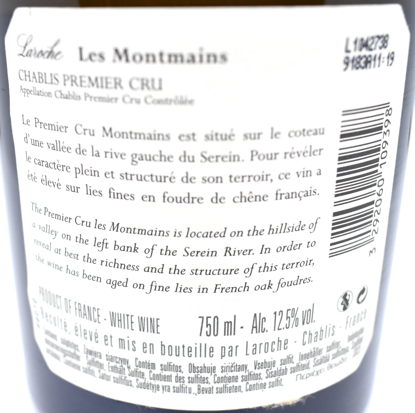 Domaine Laroche - Chablis 1er cru "Les Montmains" 2014