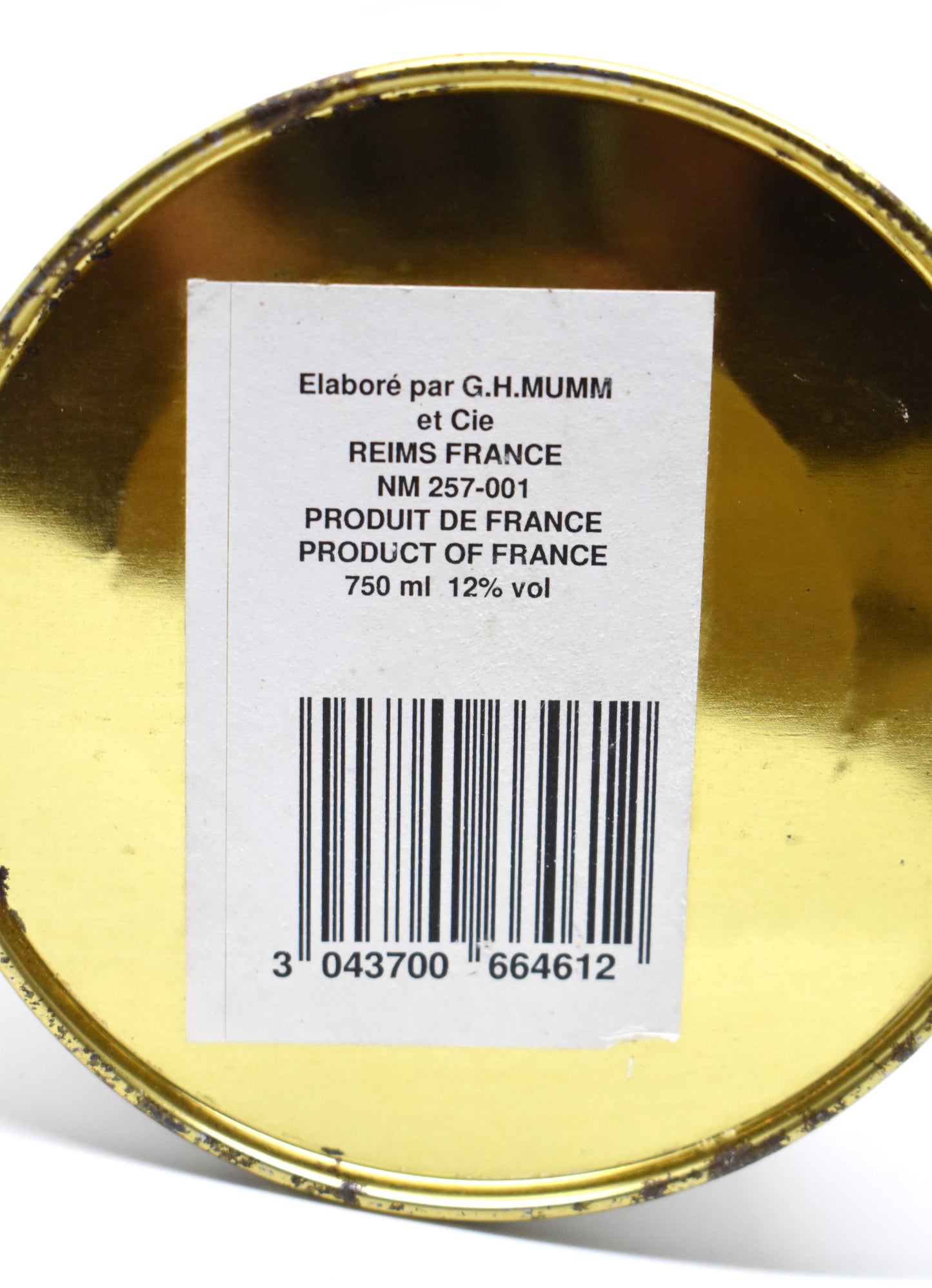 Champagne Mumm rosé 1990