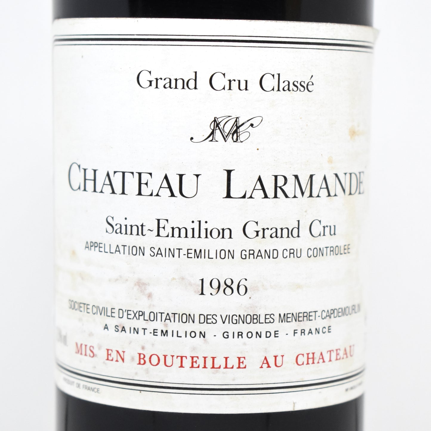 Chateau Larmande 1986 - Saint-Emilion