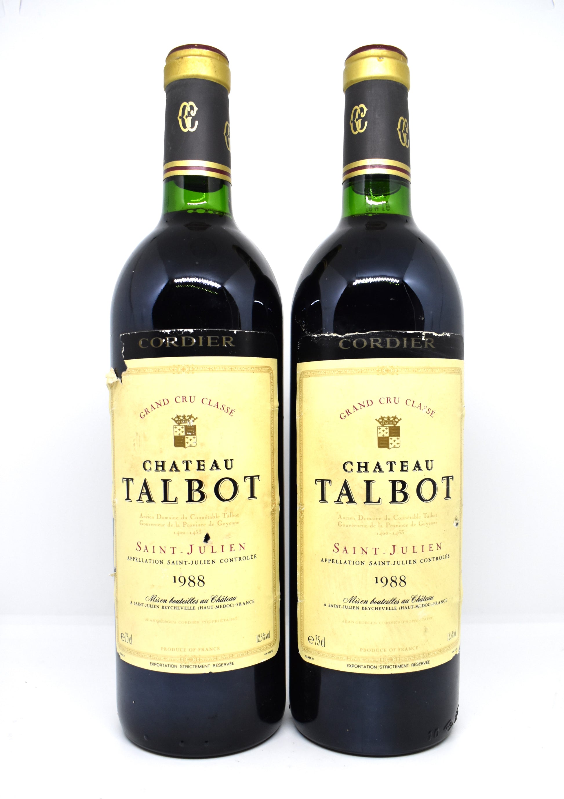 Offrir une bouteille de 1988 pour anniversaire en Suisse. Choisissez un Talbot