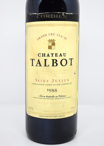 Acheter Château Talbot 1988 en Suisse