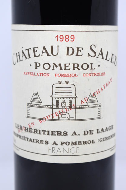 Château de Sales 1989 prix