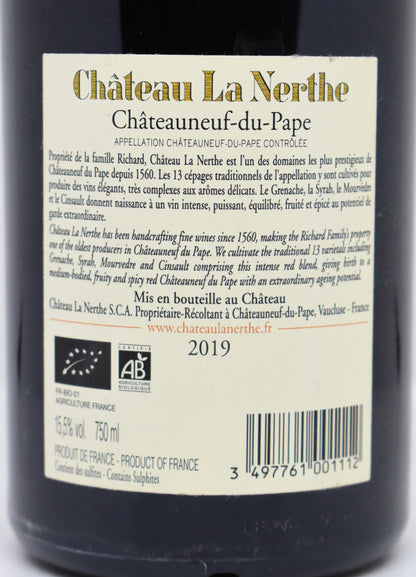 Châteauneuf Du Pape 2019 La Nerthe prix ?