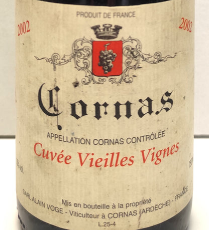 Cornas "Cuvée Vieilles Vignes" 2002 - Alain Voge