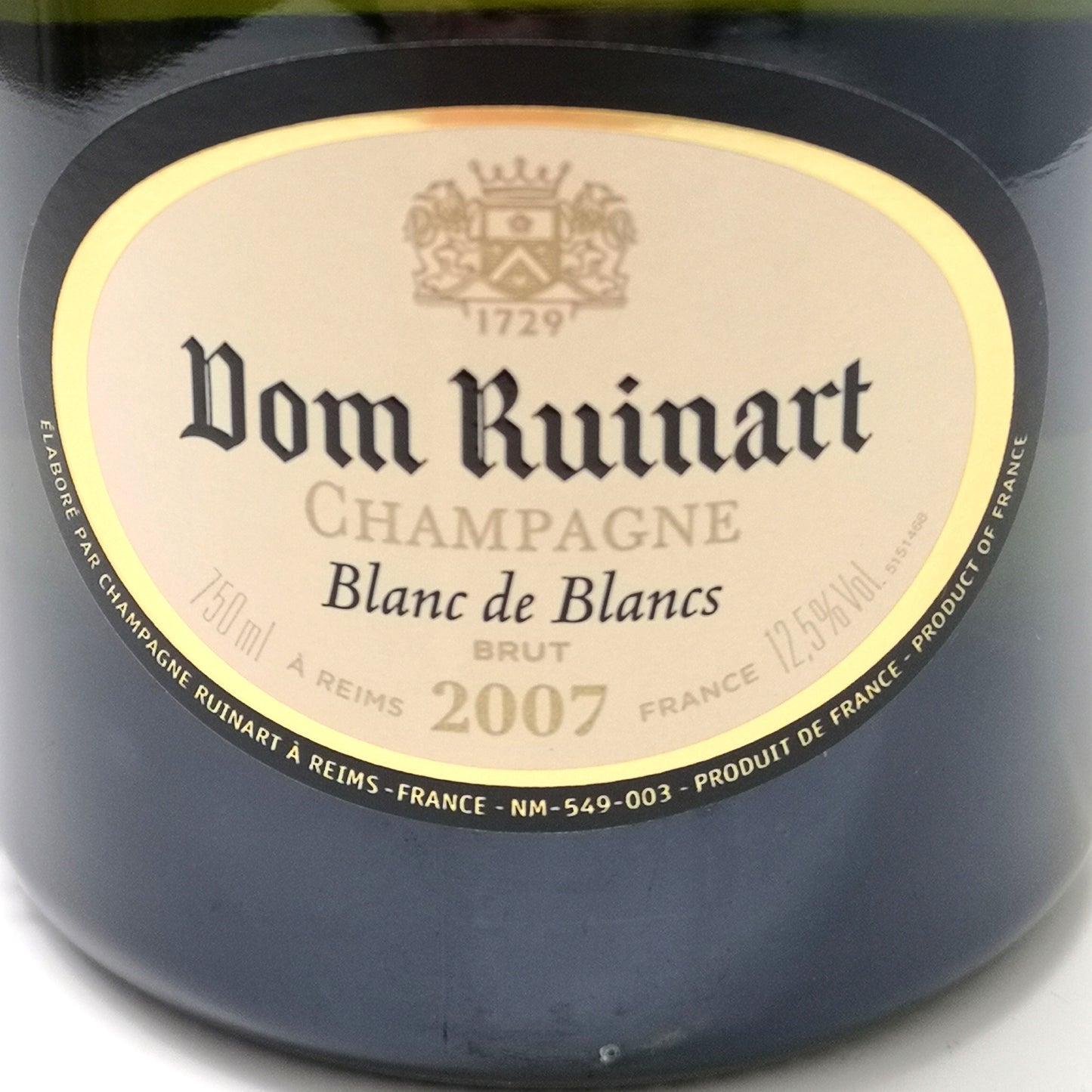 Dom Ruinart 2007 - Champagne Blanc de Blancs Brut