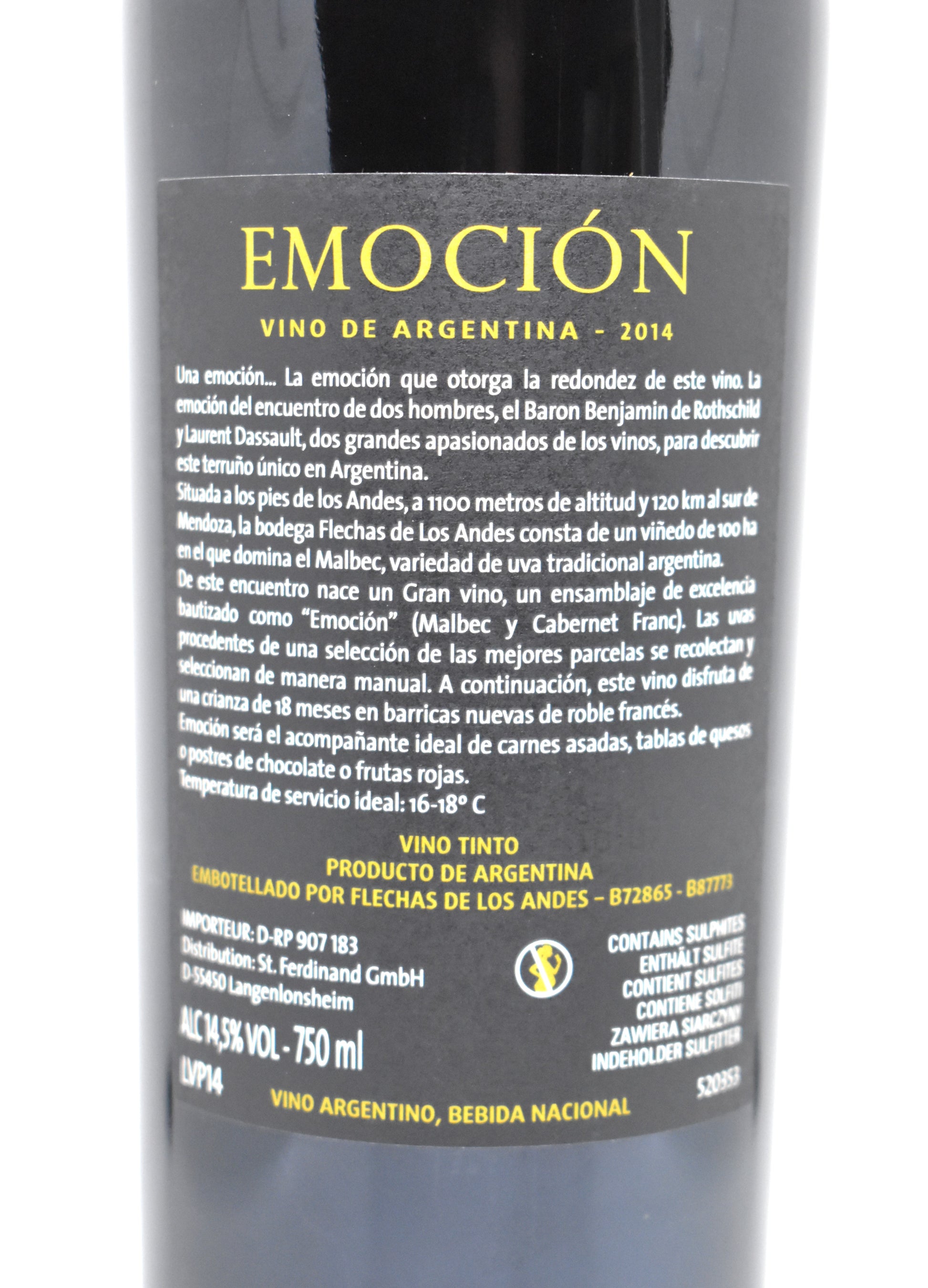 Vin argentin d’exception 2014 – Flechas de los Andes