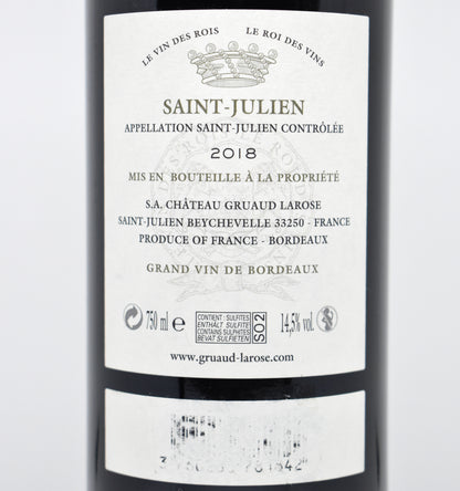 Chateau Gruaud-Larose 2018 - Saint-Julien