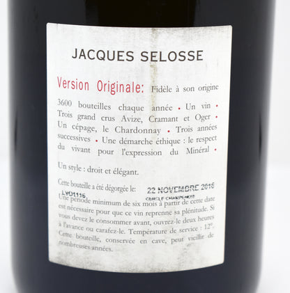 Jacques Selosse V.O. - Champagne Blanc de Blancs Grand cru - Deg 2016