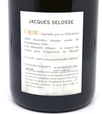 Jacques Selosse Exquise Sec - Champagne dégorgement 2016