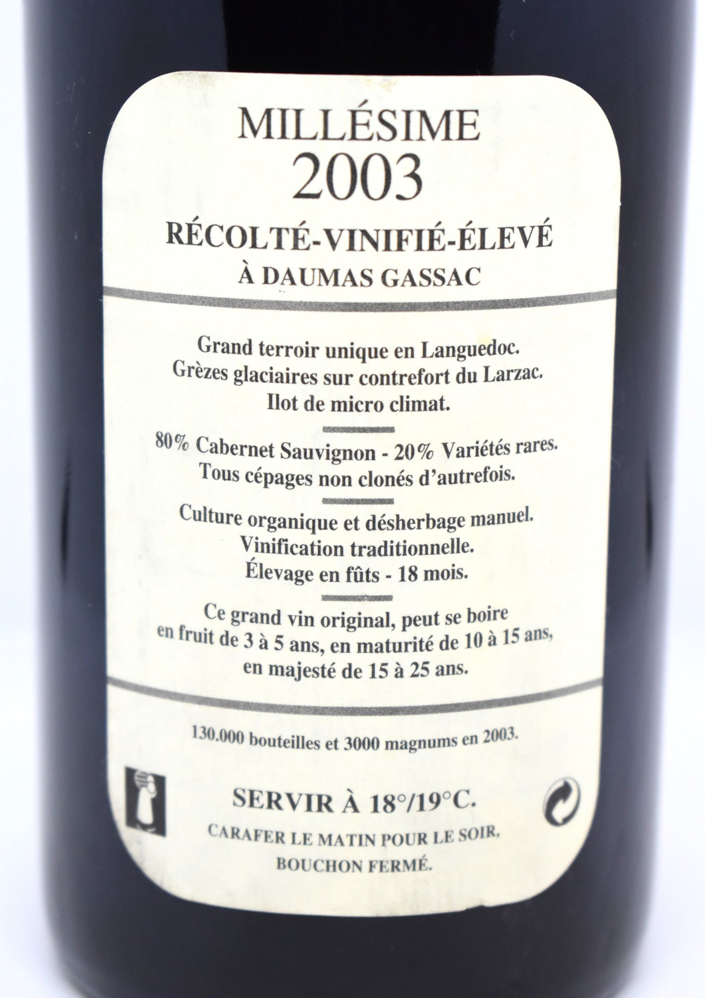 Daumas Gassac 2003 - Mas de Daumas Gassac