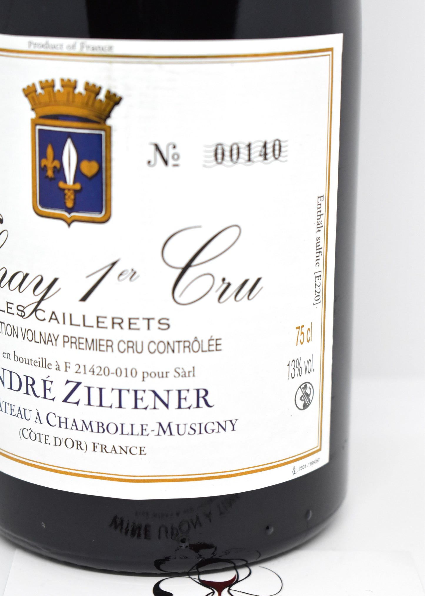 Volnay 1er Cru "Les Caillerets" 2010 - André Ziltener