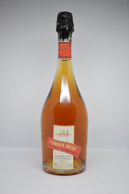 Offrir une bouteille de Champagne rosé de 1988 pour anniversaire