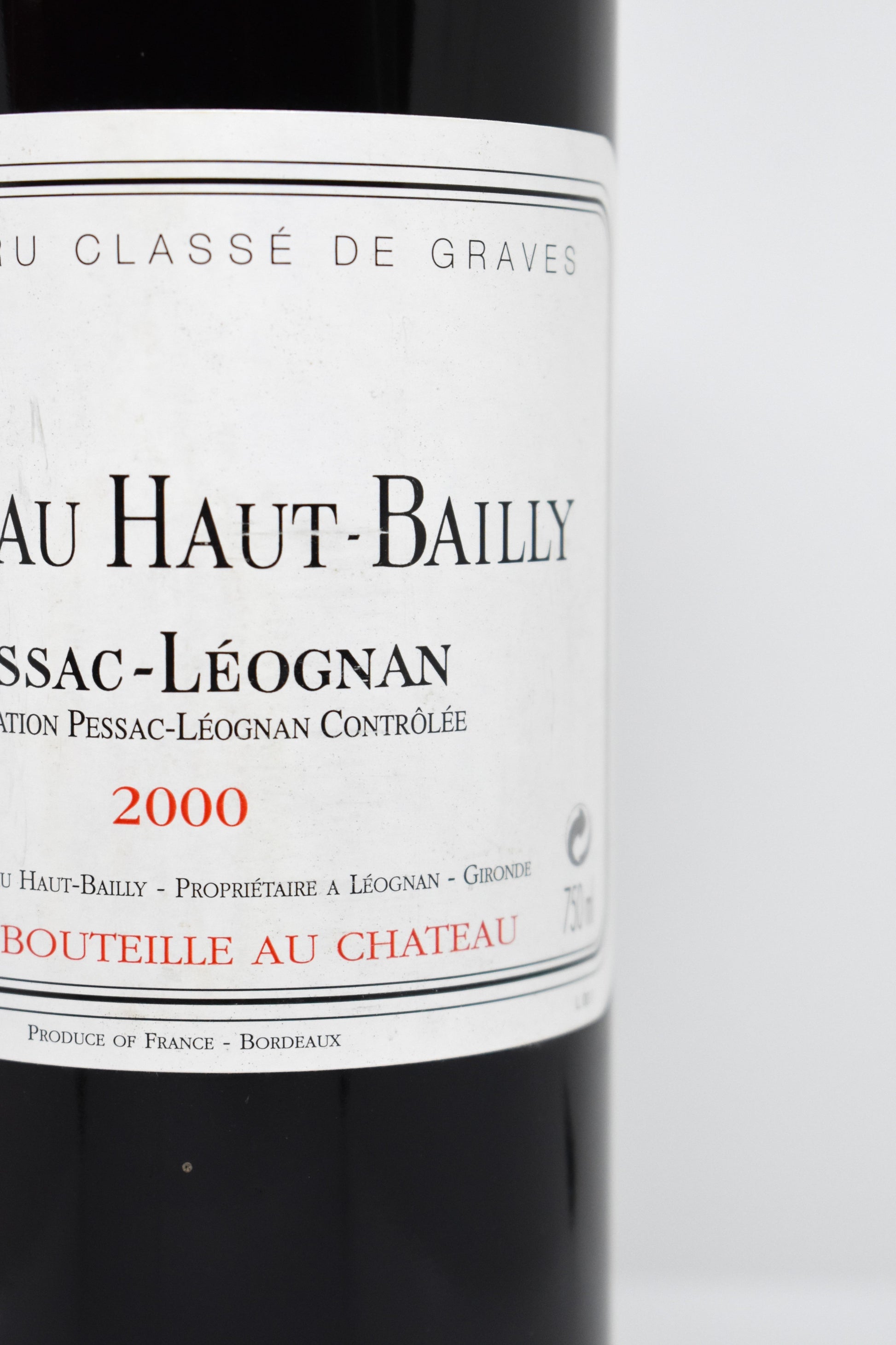 Avis Château Haut-Bailly 2000 dégustation