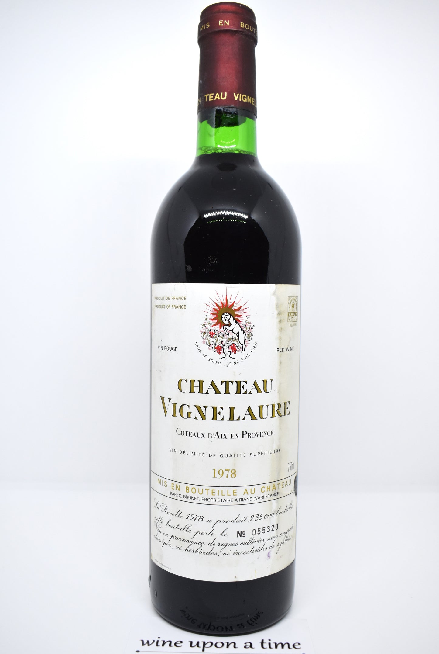 Château Vignelaure 1978 - Côteaux d'Aix en Provence