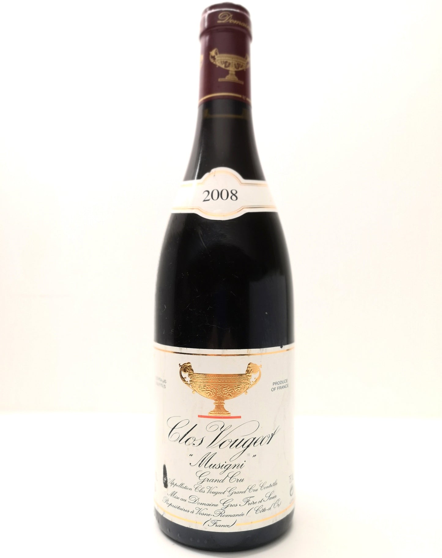 Clos Vougeot "Musigni" 2008 - Gros Frère et Soeur