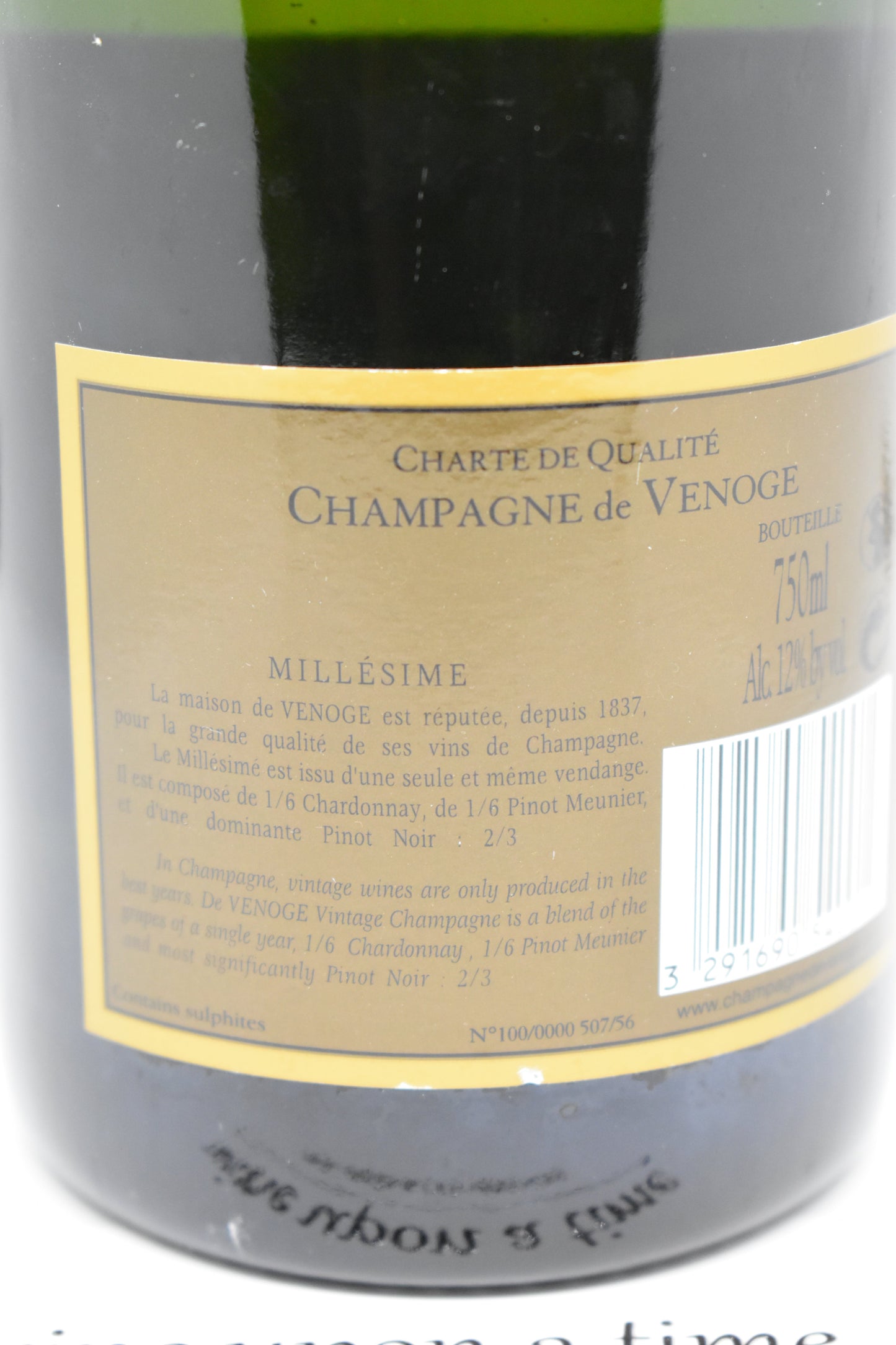 Assemblage champagne de venoge 