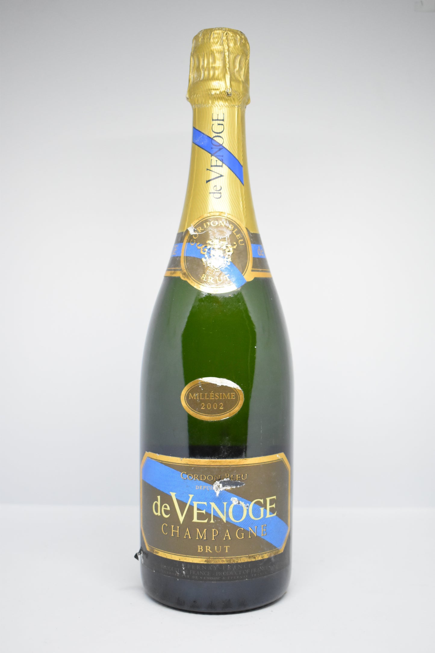 Champagne millésime 2002 - De Venoge - Cordon Bleu