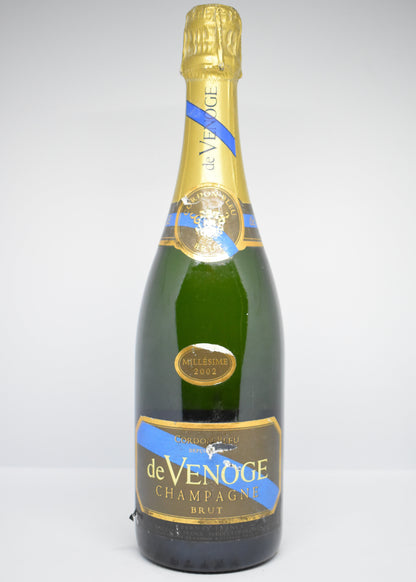 Champagne millésime 2002 - De Venoge - Cordon Bleu