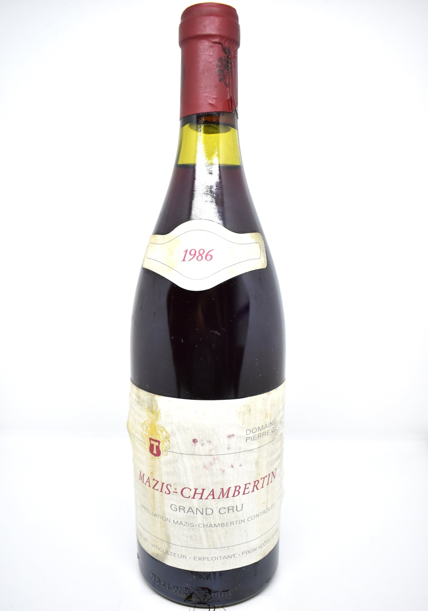 Mazis-Chambertin 1986 - Pierre Gelin