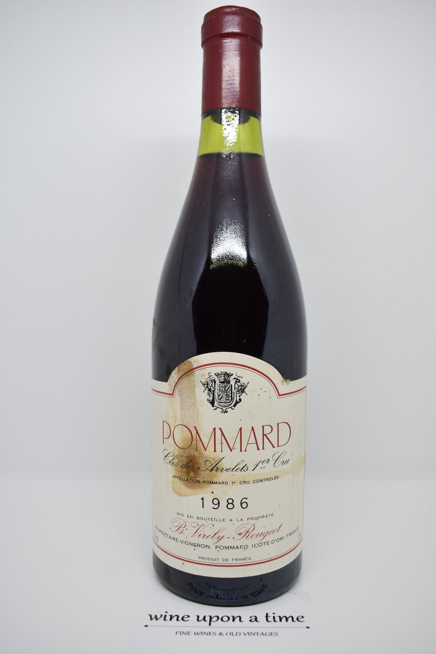 Pommard 1er cru "Clos des Arvelets" 1986 - Domaine Virely-Rougeot