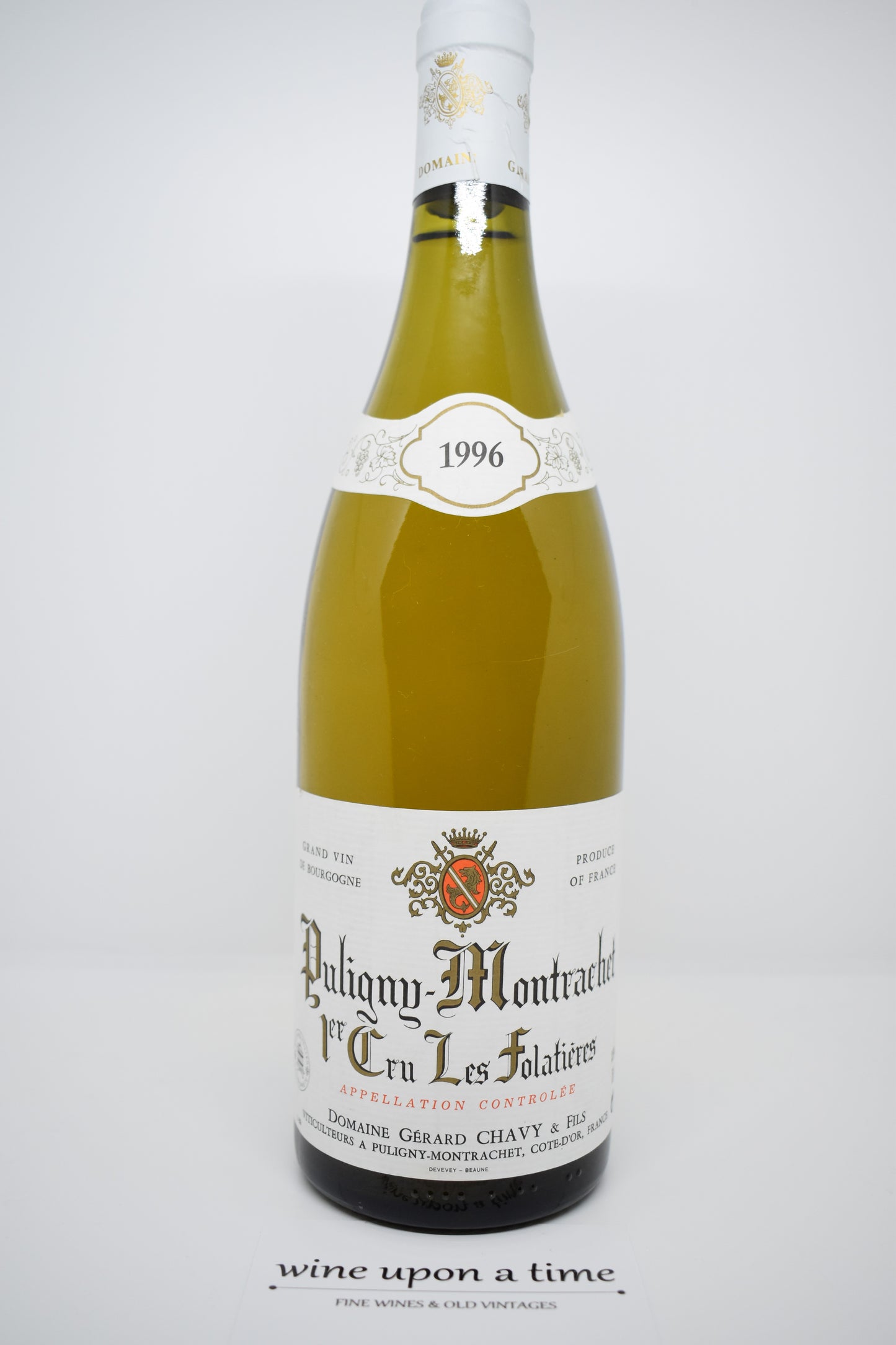 Puligny-Montrachet 1996 1er cru "Les Folatières" - Gérard Chavy and Sons