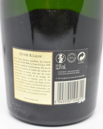 Quelle cuvée d’exception offrir ? René Lalou 1999 !