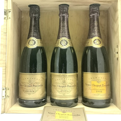 Coffret collector Veuve Clicquot 3 bouteilles millésimées