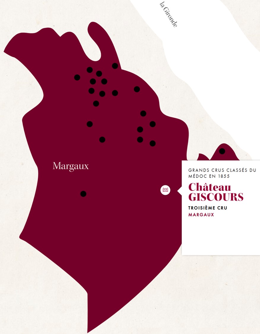 Giscours Map Margaux