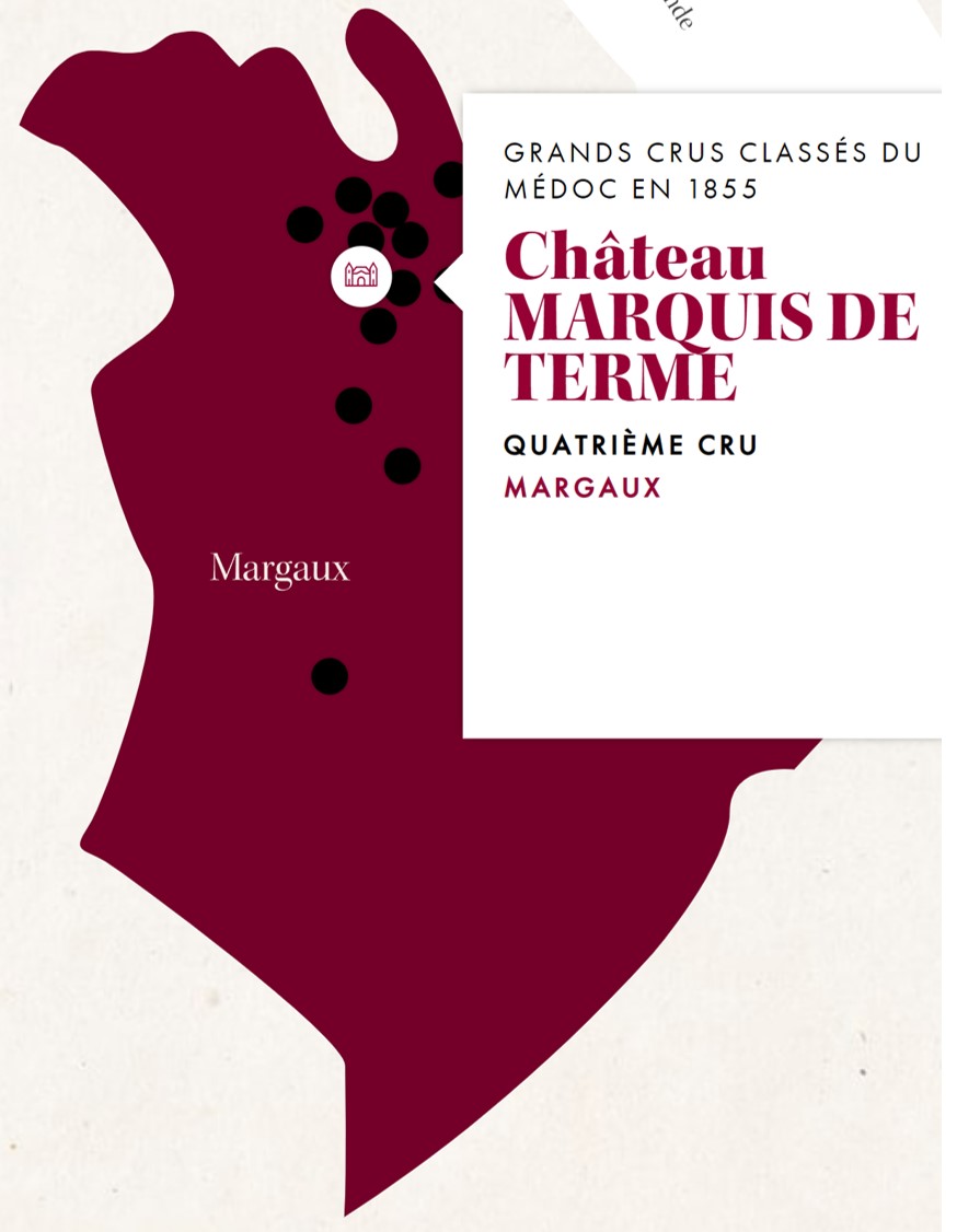Marquis de Terme Map Margaux