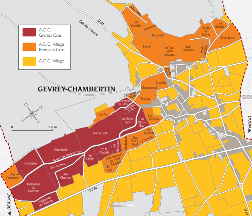Map Gevrey Chambertin