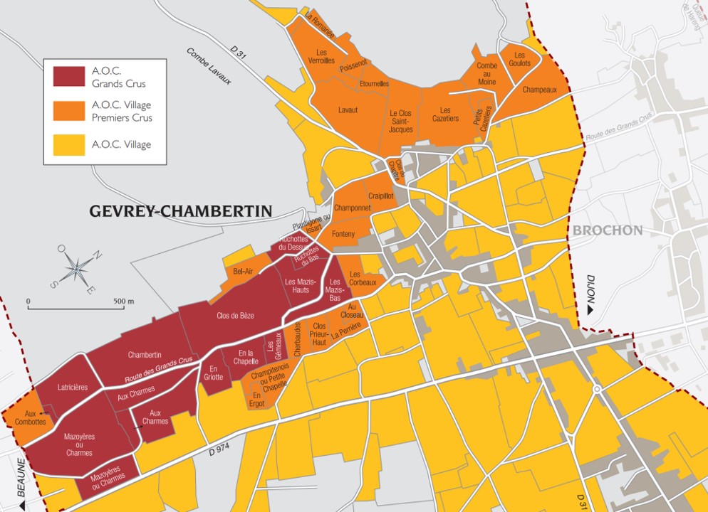 gevrey chambertin map